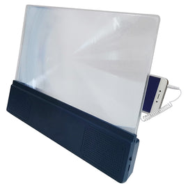 F5 12 inch Universal Mobile Phone Screen Amplifier HD Video Amplifier with Stand & Speaker, Charging Version