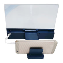 Load image into Gallery viewer, F5 12 inch Universal Mobile Phone Screen Amplifier HD Video Amplifier with Stand &amp; Speaker, Charging Version