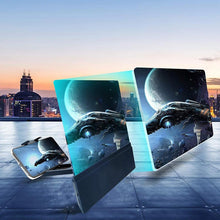 Load image into Gallery viewer, F5 12 inch Universal Mobile Phone Screen Amplifier HD Video Amplifier with Stand &amp; Speaker, Charging Version