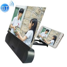 F9 10 inch Universal Chargeable Mobile Phone Screen Amplifier HD Video Amplifier with Silicone Suction Cup Stand & Bluetooth Speaker