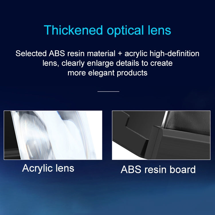 F18 12 inch Rotatable Folding Universal Mobile Phone Screen Amplifier HD Video Amplifier with Block Light Card, Book Shape Version