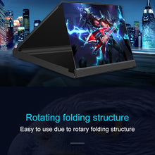 Load image into Gallery viewer, F18 12 inch Rotatable Folding Universal Mobile Phone Screen Amplifier HD Video Amplifier with Block Light Card, Book Shape Version