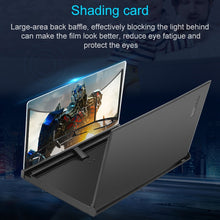 Load image into Gallery viewer, F18 12 inch Rotatable Folding Universal Mobile Phone Screen Amplifier HD Video Amplifier with Block Light Card, Book Shape Version