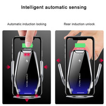 Load image into Gallery viewer, S7 15W QI 360 Degree Rotatable Infrared Induction Car Air Outlet Wireless Charging Mobile Phone Holder for 4.0-6.5 inch Mobile Phones, S7