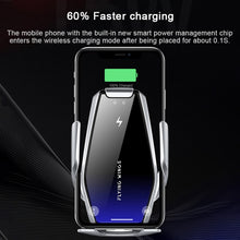 Load image into Gallery viewer, S7 15W QI 360 Degree Rotatable Infrared Induction Car Air Outlet Wireless Charging Mobile Phone Holder for 4.0-6.5 inch Mobile Phones, S7