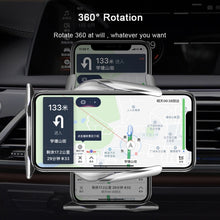 Load image into Gallery viewer, S7 15W QI 360 Degree Rotatable Infrared Induction Car Air Outlet Wireless Charging Mobile Phone Holder for 4.0-6.5 inch Mobile Phones, S7