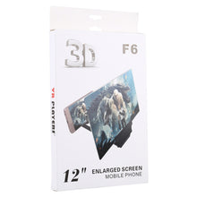 Load image into Gallery viewer, F6 12 inch Universal Foldable 3D Mobile Phone Screen Magnifier with Lazy Stand
