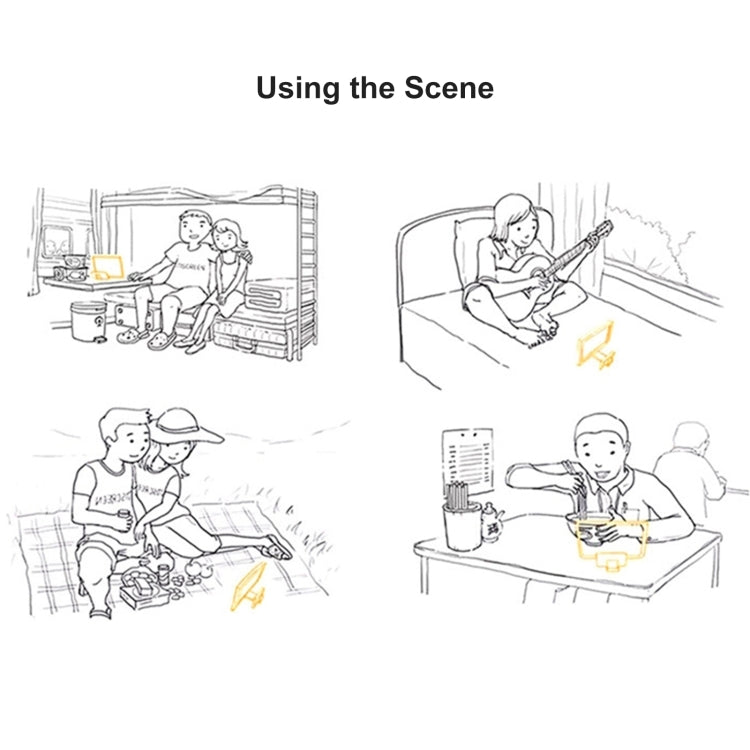 F6 12 inch Universal Foldable 3D Mobile Phone Screen Magnifier with Lazy Stand