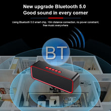Load image into Gallery viewer, SC211 Portable Subwoofer Wireless Bluetooth Speaker Bluetooth 5.0, Support TF Card &amp; U Disk &amp; 3.5mm AUX