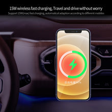 Load image into Gallery viewer, X19 Magsafe Car Air Outlet Vent Mount Clamp Holder 15W Fast Charging Qi Magnetic Wireless Charger, X19