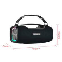 Load image into Gallery viewer, HOPESTAR A6X TWS Portable Outdoor Bluetooth Speaker with Colorful Music Lights, Support Power Bank &amp; Hands-free Call &amp; U Disk &amp; TF Card &amp; 3.5mm AUX
