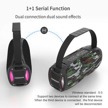 Load image into Gallery viewer, HOPESTAR H24 Pro TWS Portable Outdoor Waterproof Woven Textured Bluetooth Speaker with Rhythm Light, Support Hands-free Call &amp; U Disk &amp; TF Card &amp; 3.5mm AUX &amp; FM