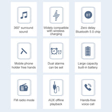 Load image into Gallery viewer, awei Y332 Wireless Charging Bluetooth 5.0 Speaker, Support Hands Free Voice Call