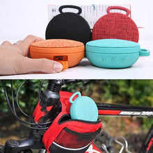 Load image into Gallery viewer, A01L Cloth Texture Round Portable Mini Bluetooth Speaker, Support Hands-free Call &amp; TF Card