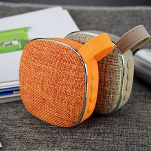Load image into Gallery viewer, X25new Cloth Texture Square Portable Mini Bluetooth Speaker, Support Hands-free Call &amp; TF Card &amp; AUX