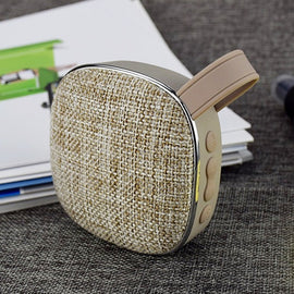 X25new Cloth Texture Square Portable Mini Bluetooth Speaker, Support Hands-free Call & TF Card & AUX, X25new Grey, X25new Blue, X25new Orange, X25new Green