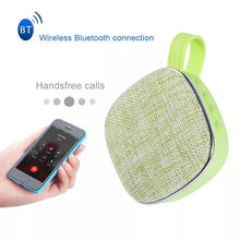 Load image into Gallery viewer, X25new Cloth Texture Square Portable Mini Bluetooth Speaker, Support Hands-free Call &amp; TF Card &amp; AUX