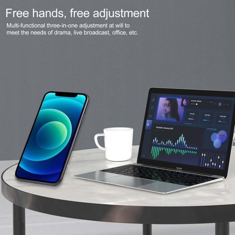 cmzwt CPS-030 Adjustable Folding Magnetic Mobile Phone Holder Bracket with Grip