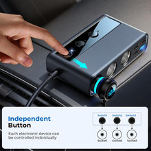 Load image into Gallery viewer, JOYROOM JR-CL06 9 in 1 210W PD USB-C / Type-C + Dual QC3.0 USB + 3 USB + 3 Cigarette Lighter Holes Digital Display Car Charger, JR-CL06