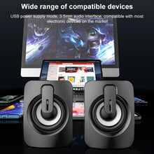 Load image into Gallery viewer, A2 USB 2.0 Wire-controlled Non-luminous Mobile Phone Computer Mini Desktop Speaker, Non-luminous