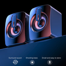 Load image into Gallery viewer, A1 USB Mini High Volume Wired Speaker, Bluetooth Version, Bluetooth Version