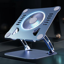 Load image into Gallery viewer, R-JUST HZ22 Dual-purpose Desktop Fan Aluminum Alloy Laptop  Bracket with Light