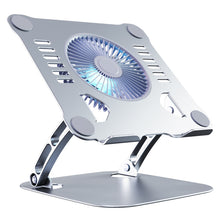 Load image into Gallery viewer, R-JUST HZ22 Dual-purpose Desktop Fan Aluminum Alloy Laptop  Bracket with Light