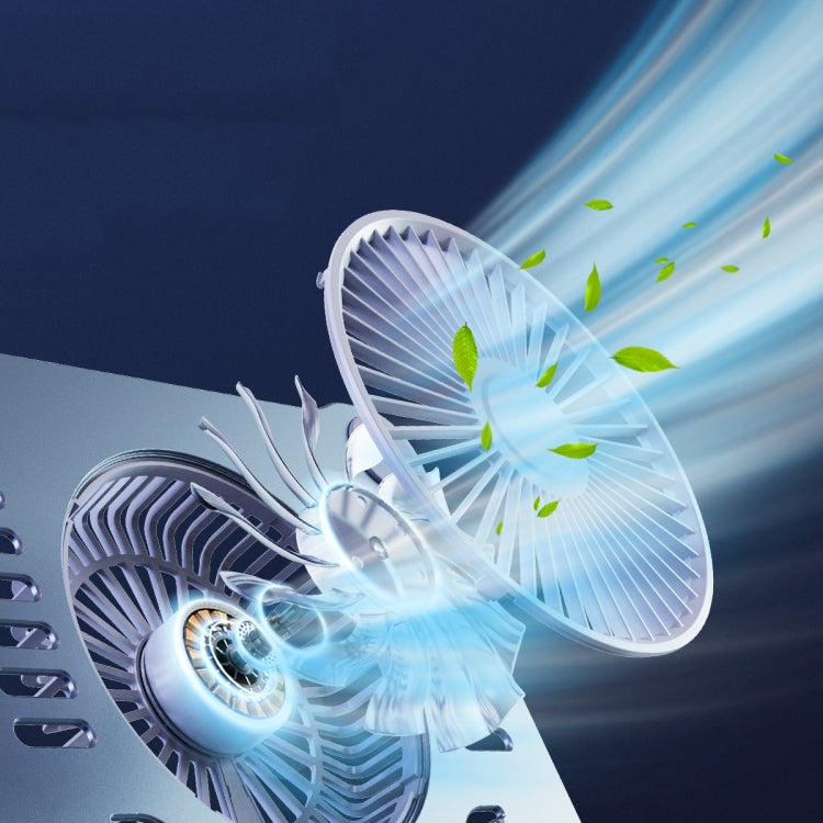 R-JUST HZ22 Dual-purpose Desktop Fan Aluminum Alloy Laptop  Bracket with Light