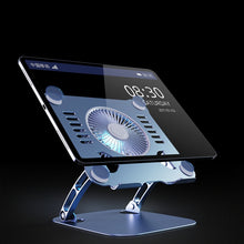 Load image into Gallery viewer, R-JUST HZ22 Dual-purpose Desktop Fan Aluminum Alloy Laptop  Bracket with Light