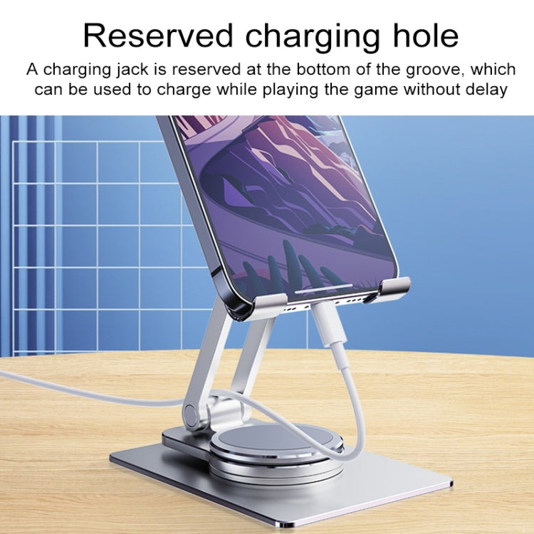 R-JUST HZ26 360-degree Rotating Aluminum Alloy Folding Phone Holder