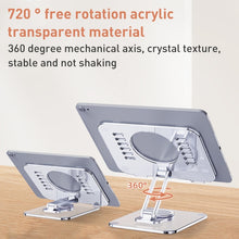 Load image into Gallery viewer, R-JUST T632 Acrylic 360 Degree Rotating Desktop Tablet Stand