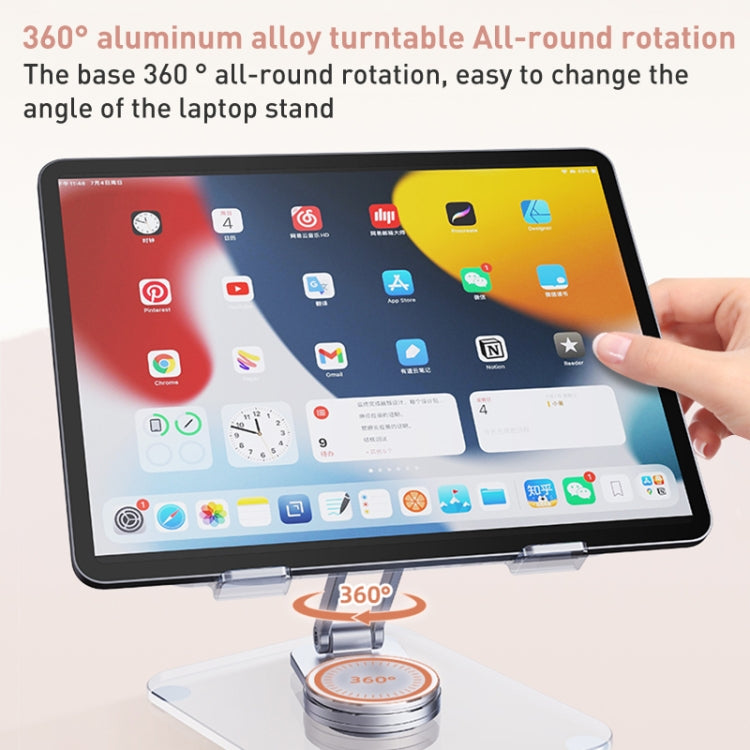R-JUST T632 Acrylic 360 Degree Rotating Desktop Tablet Stand