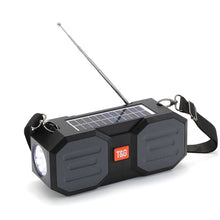 Load image into Gallery viewer, T&amp;G TG634 Outdoor Solar Power Bluetooth Wireless Speaker with FM / Flashlight / TF Card Slot