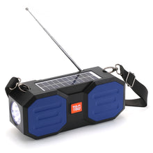 Load image into Gallery viewer, T&amp;G TG634 Outdoor Solar Power Bluetooth Wireless Speaker with FM / Flashlight / TF Card Slot