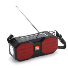 Load image into Gallery viewer, T&amp;G TG634 Outdoor Solar Power Bluetooth Wireless Speaker with FM / Flashlight / TF Card Slot