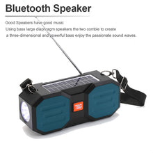 Load image into Gallery viewer, T&amp;G TG634 Outdoor Solar Power Bluetooth Wireless Speaker with FM / Flashlight / TF Card Slot