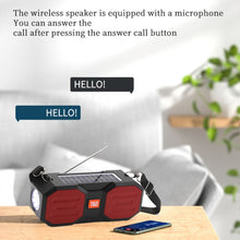 Load image into Gallery viewer, T&amp;G TG634 Outdoor Solar Power Bluetooth Wireless Speaker with FM / Flashlight / TF Card Slot