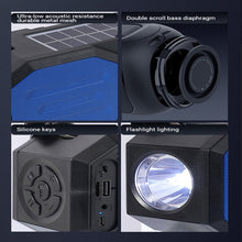Load image into Gallery viewer, T&amp;G TG634 Outdoor Solar Power Bluetooth Wireless Speaker with FM / Flashlight / TF Card Slot