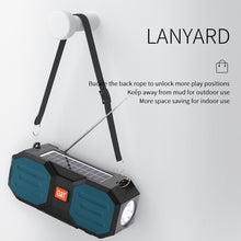 Load image into Gallery viewer, T&amp;G TG634 Outdoor Solar Power Bluetooth Wireless Speaker with FM / Flashlight / TF Card Slot