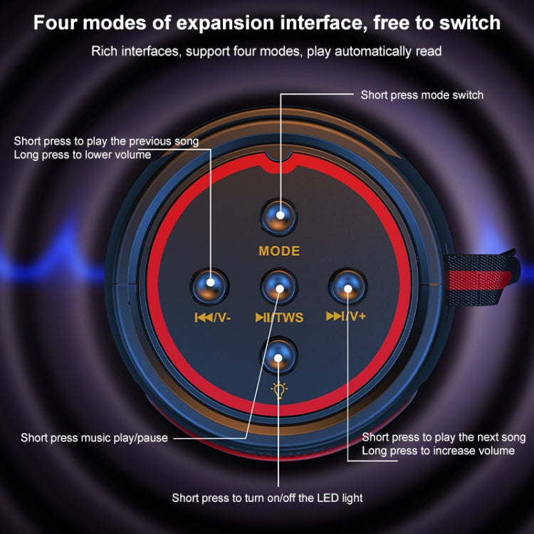 WEKOME D40 5W Sound Pulse Colorful Bluetooth Speaker