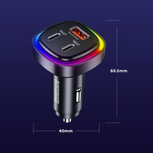 Load image into Gallery viewer, REMAX RCC330 Earl Series 3 in 1 Car 66W PD Fast Charger with Indicator Light, RCC330