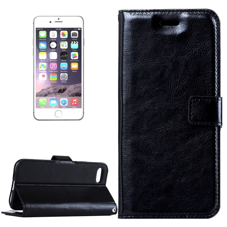 For  iPhone 8 & 7  Crazy Horse Texture Horizontal Flip Leather Case with Magnetic Buckle & Holder & Card Slots & Wallet & Photo Frame