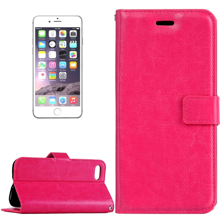 For  iPhone 8 & 7  Crazy Horse Texture Horizontal Flip Leather Case with Magnetic Buckle & Holder & Card Slots & Wallet & Photo Frame