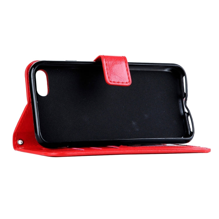 For  iPhone 8 & 7  Crazy Horse Texture Horizontal Flip Leather Case with Magnetic Buckle & Holder & Card Slots & Wallet & Photo Frame