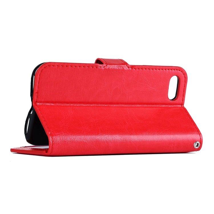 For  iPhone 8 & 7  Crazy Horse Texture Horizontal Flip Leather Case with Magnetic Buckle & Holder & Card Slots & Wallet & Photo Frame