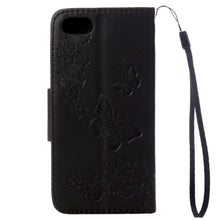 Load image into Gallery viewer, For  iPhone 8 &amp; 7   Pressed Flowers Butterfly Pattern Horizontal Flip Leather Case with Holder &amp; Card Slots &amp; Wallet
