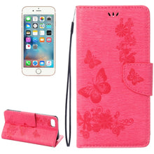 Load image into Gallery viewer, For  iPhone 8 &amp; 7   Pressed Flowers Butterfly Pattern Horizontal Flip Leather Case with Holder &amp; Card Slots &amp; Wallet