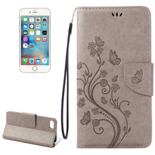 Load image into Gallery viewer, For  iPhone 8 &amp; 7  Pressed Flowers Horizontal Flip Leather Case with Holder &amp; Card Slots &amp; Wallet
