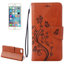 Load image into Gallery viewer, For  iPhone 8 &amp; 7  Pressed Flowers Horizontal Flip Leather Case with Holder &amp; Card Slots &amp; Wallet