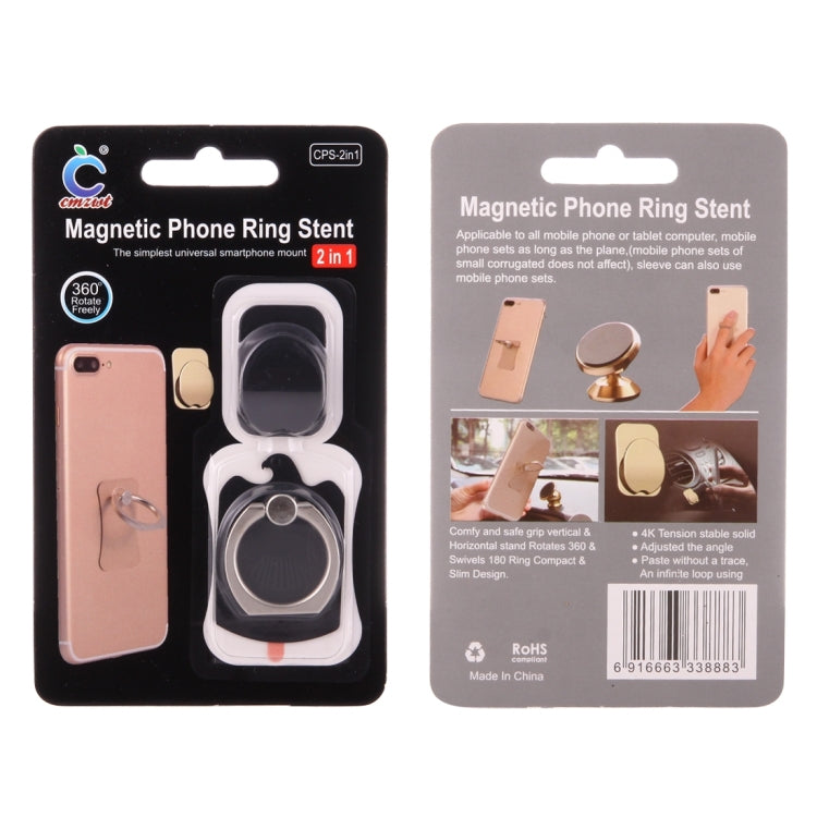 Cmzact CPS-2in1 2 in 1 Eagle Shape 360 Degrees Rotation Magnetic Phone Ring Stent Car Hook Mount, IP7G1451B, IP7G1451J, IP7G1451OB, IP7G1451RG, IP7G1451S, IP7G1451W, IP7G1451R
